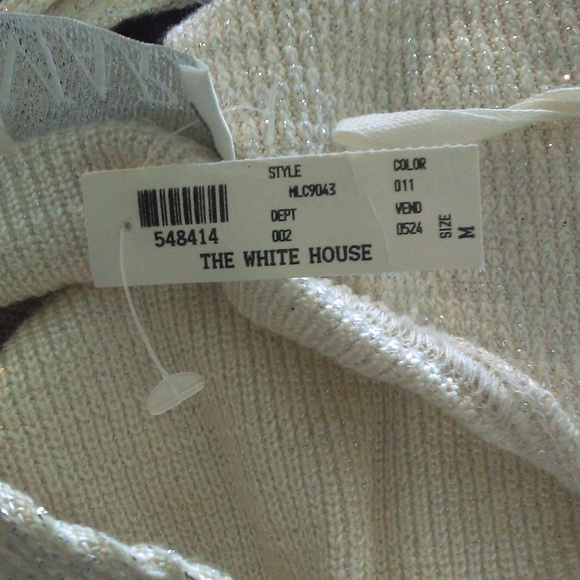 BNWT VINTAGE WHITE HOUSE BOUTIQUE 3 PC OFF WHITE/ GOLD SEXY SZ SMALL BY MARe' - Picture 7 of 12